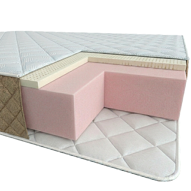 Матрац ортопедичний Homefort «Foam Latex» 80х200 см Білий (8055836) - зображення 4