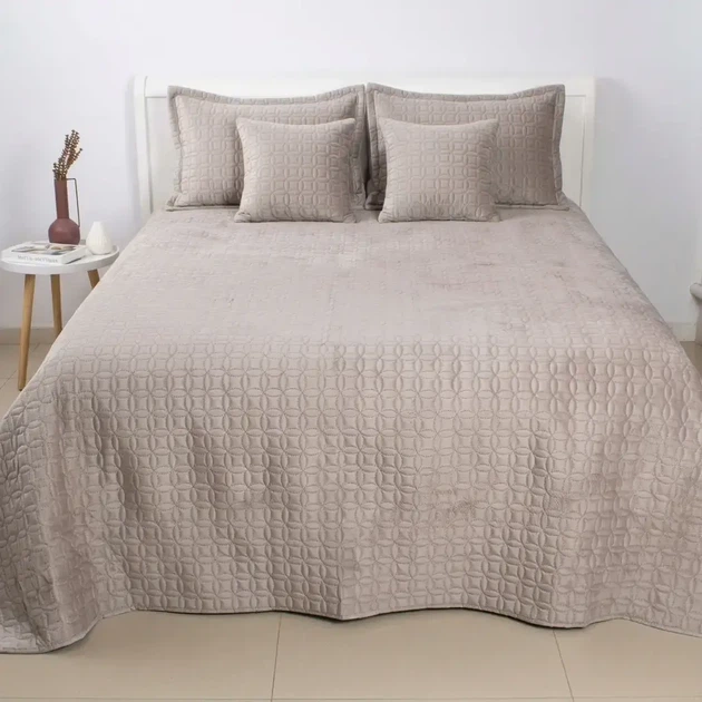 Покривало ТЕП пісочне мозаїка 150*210 см - изображение 2