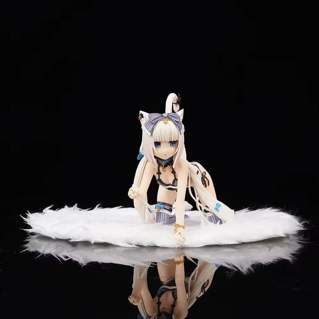 Аніме фігурка 10,5 см Ваніла з аніме Некопара, Vanilla - Nekopara в коробці, статуетка для дорослих в білизні, дівчина котик - зображення 5