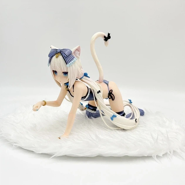 Аніме фігурка 10,5 см Ваніла з аніме Некопара, Vanilla - Nekopara в коробці, статуетка для дорослих в білизні, дівчина котик - зображення 7