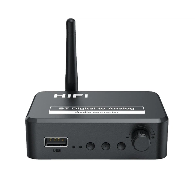 Цифро-аналоговий перетворювач звуку Bluetooth 5.1 DAC, оптичний Toslink (SPDIF) в RCA та AUX 3.5 мм, USB ( BT35 ) - зображення 10