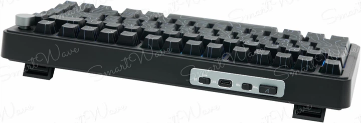 Бездротова ігрова механічна клавітура Attack shark x85 Black contour 75%, Hot-Swap, RGB, 2.4GHz/Bluetooth/USB - Фото 4 Бездротова ігрова механічна клавітура Attack shark x85 Black contour 75%, Hot-Swap, RGB, 2.4GHz/Bluetooth/USB - зображення 4