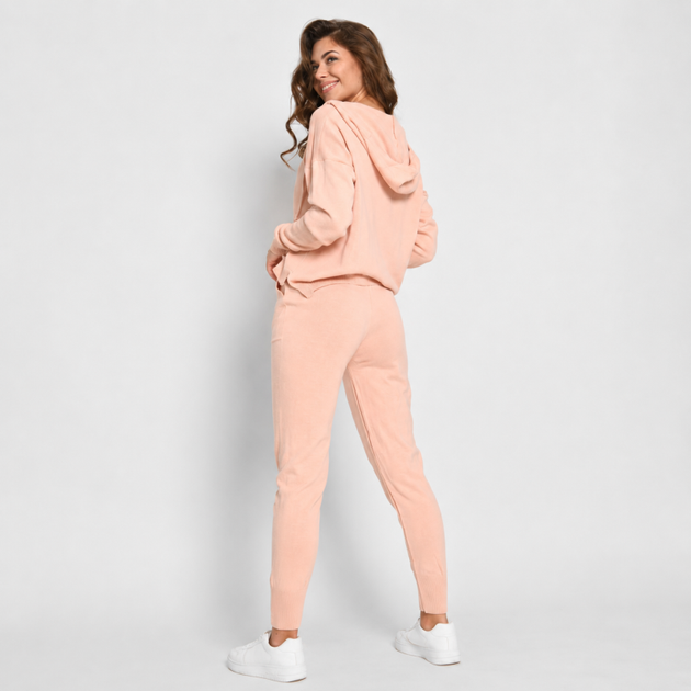 Вязаный пудровый костюм-двойка 51234 размер ONE SIZE - изображение 2