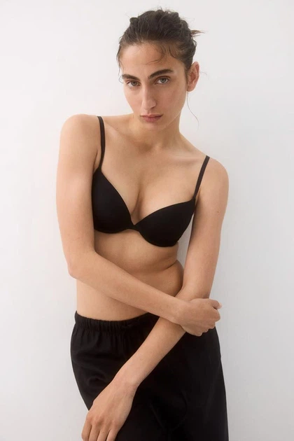Бюстгальтери жіночі H&M Super Push-up чорний білий набір 2 шт 70В (1218367001) - зображення 3