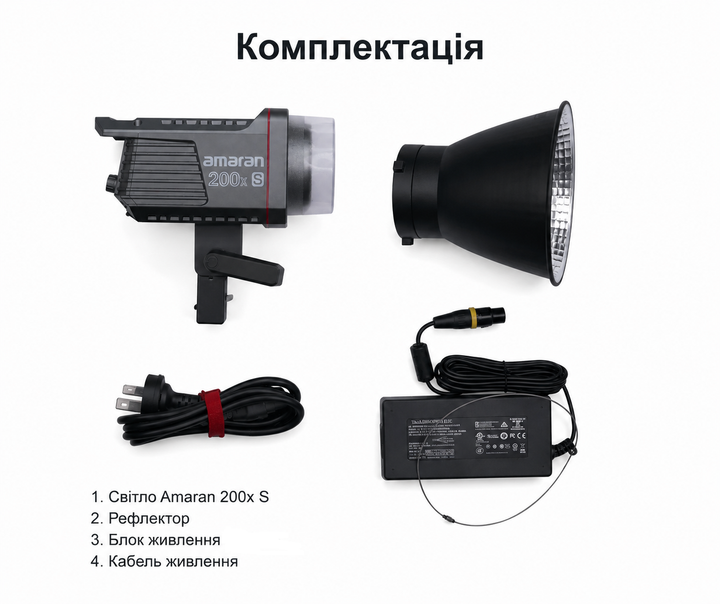 Постоянный LED-видеосвет Aputure Amaran 200x S, 200 Вт, Bi-Color, 2700–6500K - изображение 6