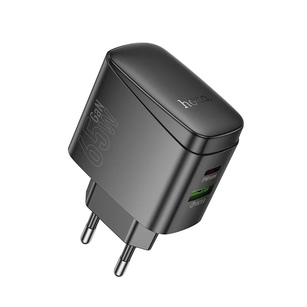 Сетевое зарядное устройство HOCO CS63A Bright Power Delivery 65W пластик черный 81,2x53x30 мм - Фото 5 Сетевое зарядное устройство HOCO CS63A Bright Power Delivery 65W пластик черный 81,2x53x30 мм - изображение 5
