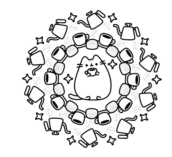 Наймиліша мінірозмальовка Pusheen Пушин. Розфарбовуй і грай - зображення 3