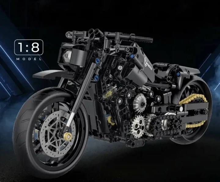 Конструктор мотоцикл Raceforge Harley Davidson черный 538 деталей - Фото 6 Конструктор мотоцикл Raceforge Harley Davidson черный 538 деталей - изображение 6