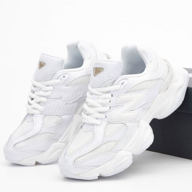 Кроссовки женские и мужские N Bal 9060 Triple White / Нью Беланс 9060 белые 44 - Фото 1 Кроссовки женские и мужские N Bal 9060 Triple White / Нью Беланс 9060 белые 44 - изображение 1