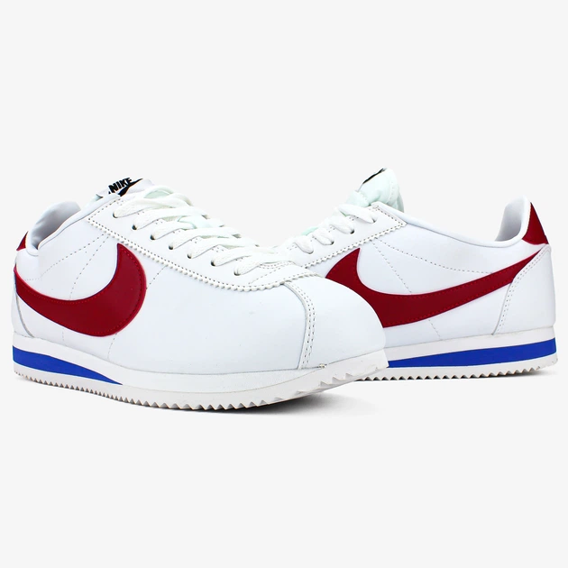 Кроссовки женские и мужские Ni Cortez White Red Blue / Най Кортез белые 37 - Фото 4 Кроссовки женские и мужские Ni Cortez White Red Blue / Най Кортез белые 37 - изображение 4
