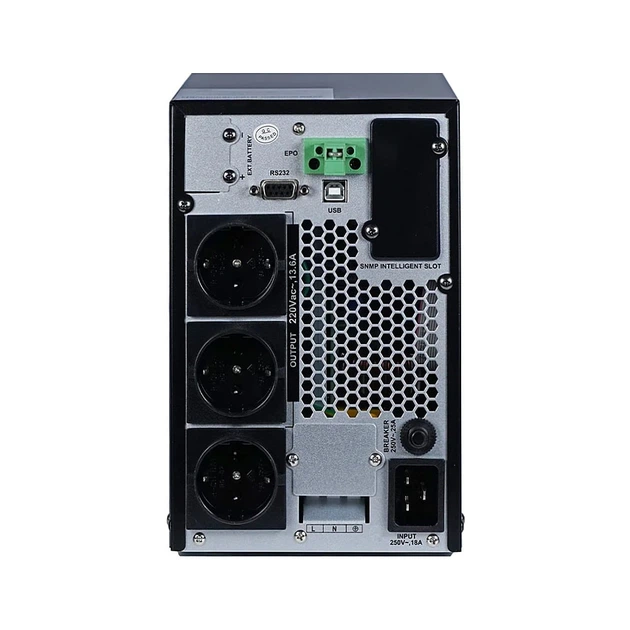 Джерело безперебійного живлення KRF-T3000VA/2400W(LCD) Pro Online UPS Kraft (42-00019) - зображення 5