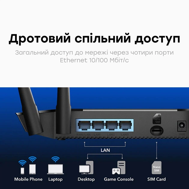 WiFi Mesh 4G LTE-маршрутизатор Cudy LT400 CAT4 N300 (73-00551) - изображение 7