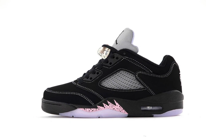 Кроссовки женские Ni Air Jord 5 Low Dongdan Black / Най аир Джорд 5 черные с серым низкие 40 - Фото 4 Кроссовки женские Ni Air Jord 5 Low Dongdan Black / Най аир Джорд 5 черные с серым низкие 40 - изображение 4