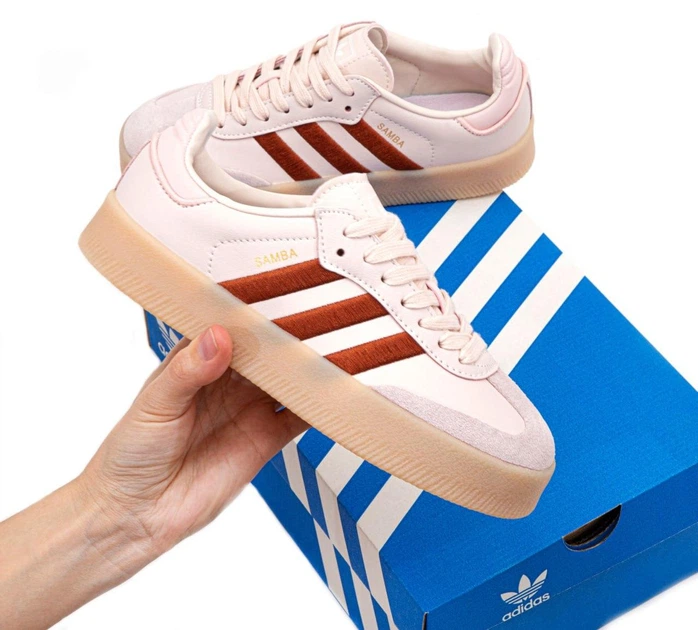 Кроссовки женские Adi Samba XLG Pink Platform / кроссовки Ади самба розовые 38 - изображение 6