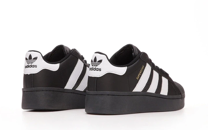Кроссовки женские Adi Superstar 2W Black White Platform / кеды Ади суперстар 2В платфортм черные 39 - изображение 4