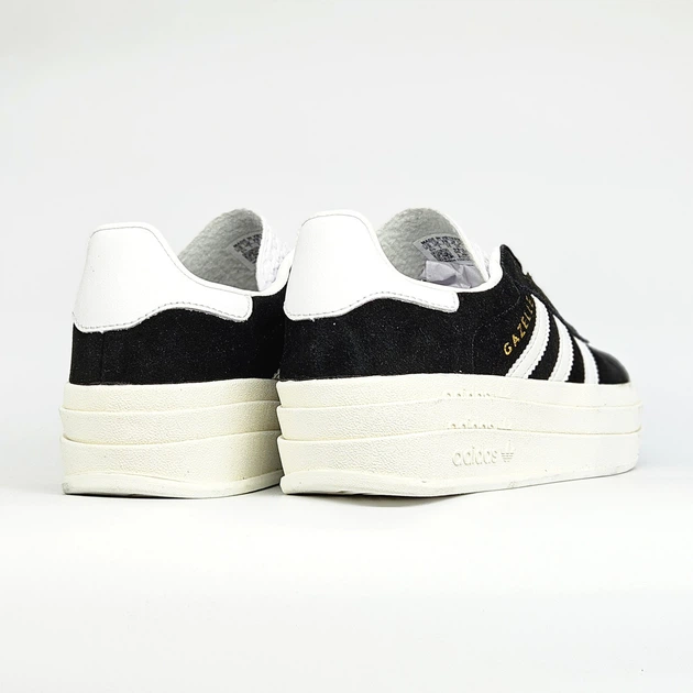 Кросівки жіночі Adi Gazelle Bold Platform Black White / кеди Аді Газелі болд чорні білі 41 - зображення 4