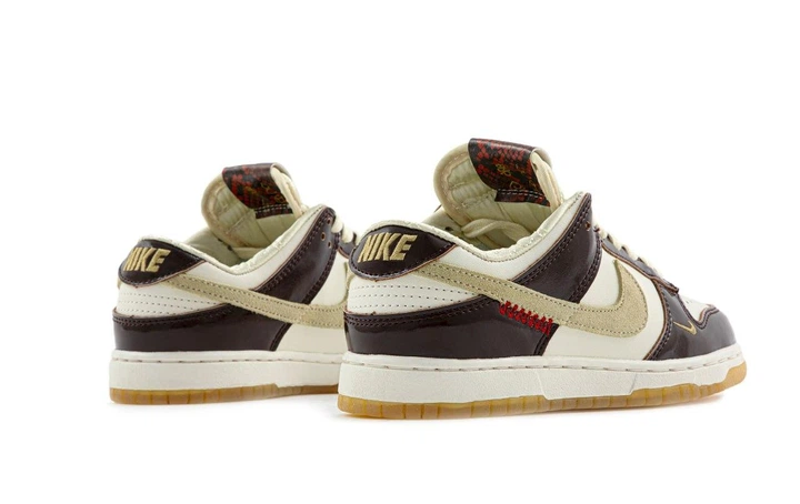 Кроссовки женские Ni Dunk LX White/Maroon / кроссовки Най Данк ЛХ белые с бордовым 38 - изображение 4