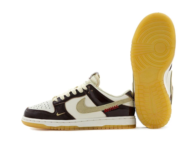 Кроссовки женские Ni Dunk LX White/Maroon / кроссовки Най Данк ЛХ белые с бордовым 38 - изображение 6