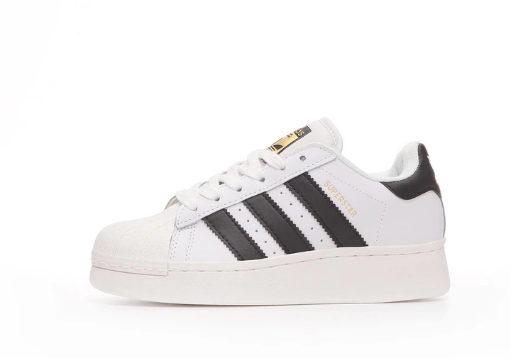 Кроссовки женские Adi Superstar 2W White Black Plarform / кеды Ади суперстар 2В платфортм белые черные 39 - изображение 5