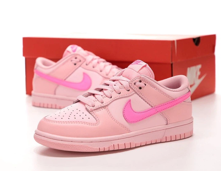 Кроссовки женские и мужские Ni SB Dunk Low Triple Pink / кеды Най СБ Данк розовые 38 - изображение 2