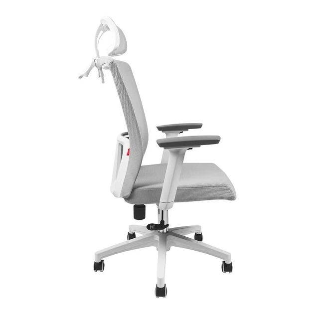 Офисное кресло Fantech OCA258SV2, эргономичное, сетчатая спинка, 3D-подлокотники, регулируемый подголовник, до 120 кг - изображение 3