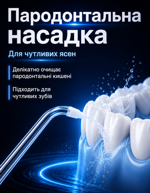 Ирригатор портативный L17 для полости рта и чистки зубов и промывка брекетов 400 мл 5 насадок - изображение 5