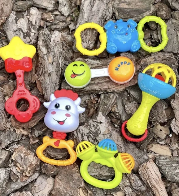 Набор погремушек в колбе, (РОЗОВЫЙ) huan le xing toys 997-64C - Фото 3 Набор погремушек в колбе, (РОЗОВЫЙ) huan le xing toys 997-64C - изображение 3