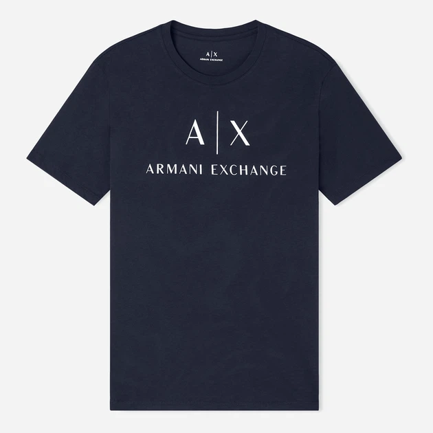 Футболка хлопковая длинная мужская Armani Exchange 488651077 2XL Синяя (1161567952) - Фото 6 Футболка хлопковая длинная мужская Armani Exchange 488651077 2XL Синяя (1161567952) - изображение 6