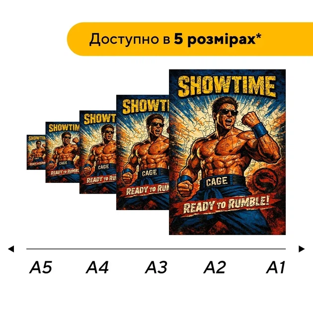 Дерев'яний фігурний пазл Фатальний Стиль, А4, Картонна коробка 100 елементів - Фото 2 Дерев'яний фігурний пазл Фатальний Стиль, А4, Картонна коробка 100 елементів - изображение 2