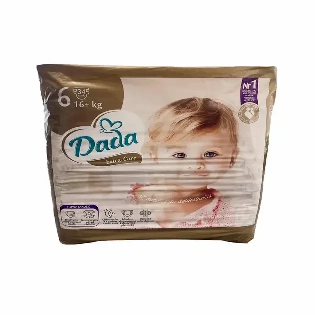 Підгузки памперси Dada Extra Care Розмір 6 (15+ кг) 34 шт - Фото 2 Підгузки памперси Dada Extra Care Розмір 6 (15+ кг) 34 шт - изображение 2