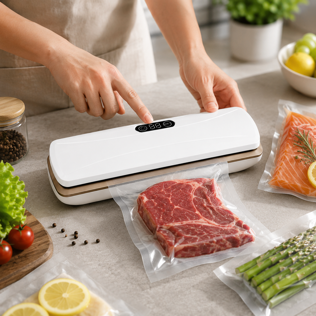 Вакууматор для продуктов TV-SH-08 настольный для сухих и влажных продуктов - изображение 6