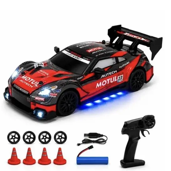 Машинка для дрифта на радиоуправлении Nissan GTR масштаб 1:24 - изображение 4