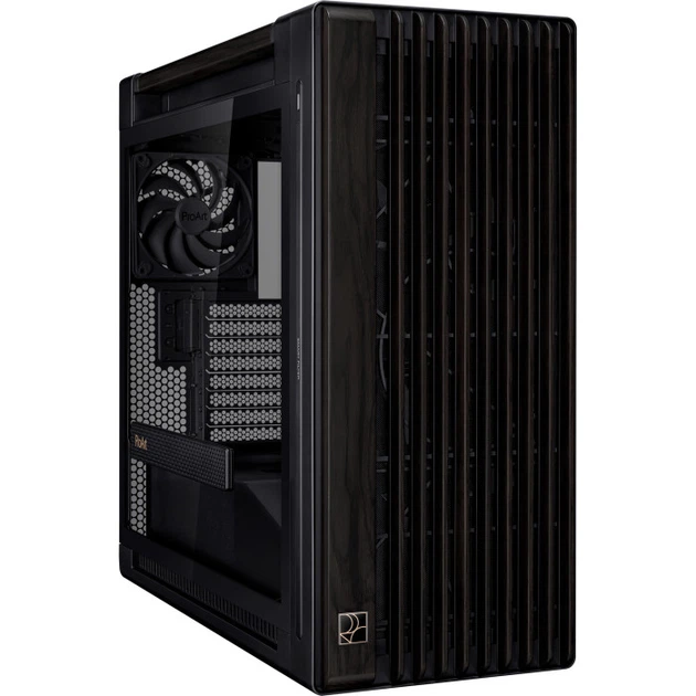 Корпус для ПК Asus ProArt PA602 Mid Tower без БЖ E-ATX Wood Edition Tempered Glass Black (90DC00J0-B09010) - зображення 3
