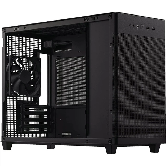 Корпус для ПК Asus Prime AP201 Small Tower без БЖ MicroATX/Mini-ITX Mesh Black (90DC00G0-B39000) - зображення 5