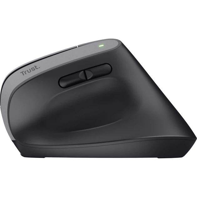 Миша вертикальна бездротова Trust Bayo + Ergonomic 2400 dpi Bluetooth 2.4GHz Black (25146) - зображення 6