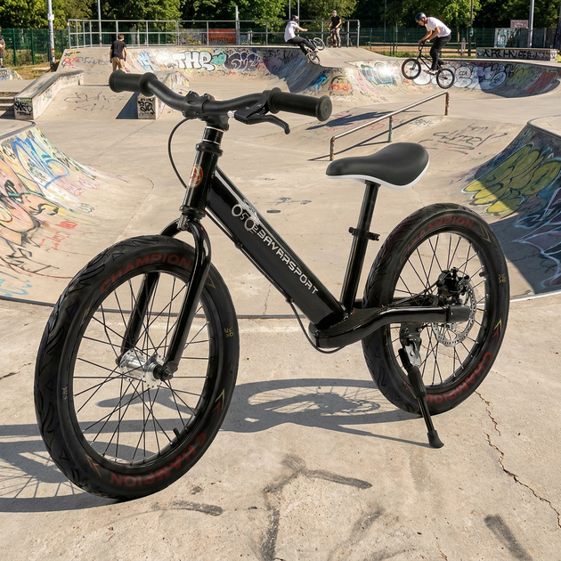 Детский беговел 16 дюймов BavarSport Champion 1411-1 возраст от 4 лет Black - изображение 8