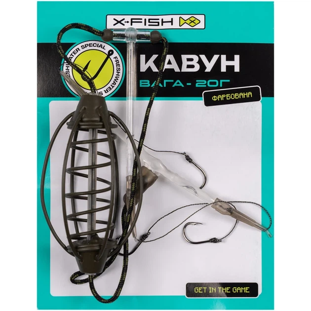 Оснастка X-Fish "Арбуз" (New) крашенная 20g 3 крючка #8 - Фото 2 Оснастка X-Fish "Арбуз" (New) крашенная 20g 3 крючка #8 - изображение 2