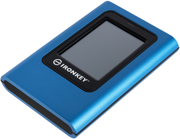 Портативний SSD Kingston IronKey Vault Privacy 80 960 ГБ USB 3.2 Gen 1 Type-C (IKVP80ES/960G), синій - изображение 4