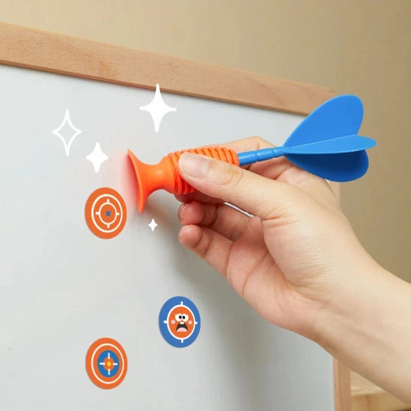 Набір дротиків з присосками для гри в дартс (+ 20 наліпок-цілей) Mideer Toys MD1439 - зображення 3