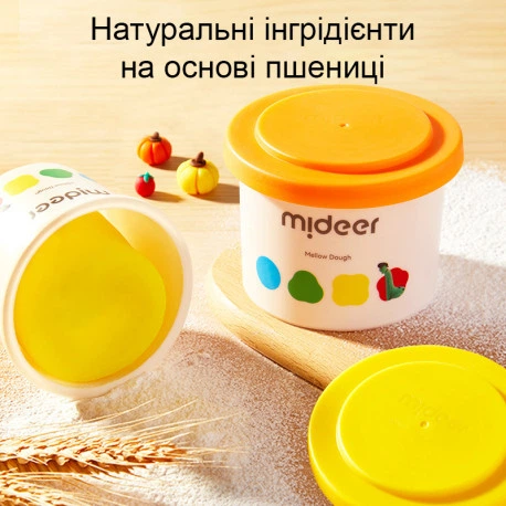 Маса для ліплення М'яке тісто (12 кольорів) Mideer Toys MD1501 - зображення 6