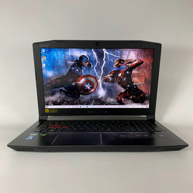 Игровой ноутбук Б-класс Acer Predator G3-571 / 15.6" (1920x1080) IPS / Intel Core i7-7700HQ (4 (8) ядра по 2.8 - 3.8 GHz) / 16 GB DDR4 / 128 GB SSD + 500 GB HDD / nVidia GeForce GTX 1060, 6 GB GDDR5, 192-bit / WebCam б/у + Подарок Беспроводная мышь / USB - Фото 2 Игровой ноутбук Б-класс Acer Predator G3-571 / 15.6" (1920x1080) IPS / Intel Core i7-7700HQ (4 (8) ядра по 2.8 - 3.8 GHz) / 16 GB DDR4 / 128 GB SSD + 500 GB HDD / nVidia GeForce GTX 1060, 6 GB GDDR5, 192-bit / WebCam б/у + Подарок Беспроводная мышь / USB - изображение 2