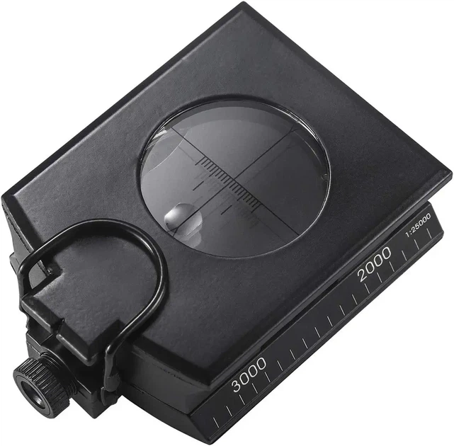Wielofunkcyjny wojskowy metalowy kompas nawigacyjny Eyeskey z celownikiem i inklinometrem EK-4076 (5902944176214) - obraz 2