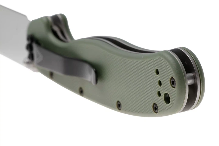 Ніж складаний Ontario Knife RAT I Linerlock, лезо Plain Satin D2, руківя OD Green GFN, Тайвань, ON8867OD - Фото 5 Ніж складаний Ontario Knife RAT I Linerlock, лезо Plain Satin D2, руківя OD Green GFN, Тайвань, ON8867OD - изображение 5