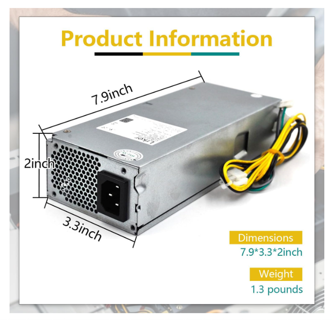Блок живлення 180W D18-180P1A для HP ProDesk 400 G5 SFF, PSU L07658-001 L08404-002 PA-1181-3HB - Фото 3 Блок живлення 180W D18-180P1A для HP ProDesk 400 G5 SFF, PSU L07658-001 L08404-002 PA-1181-3HB - зображення 3