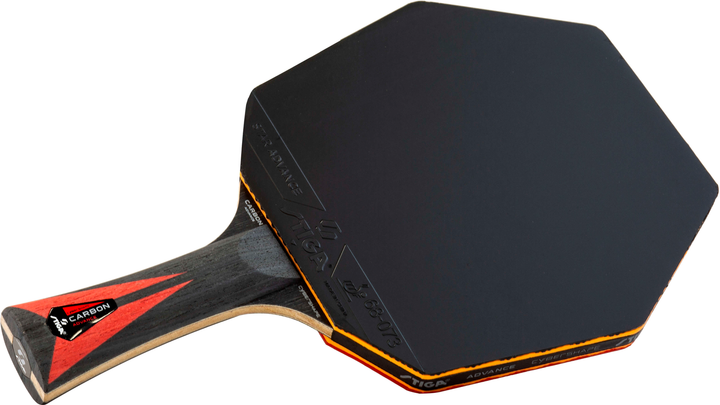 Ракетка для настольного тенниса Stiga Carbon Advance Cybershape FL (1215-1101-35) (932356) - Фото 5 Ракетка для настольного тенниса Stiga Carbon Advance Cybershape FL (1215-1101-35) (932356) - изображение 5