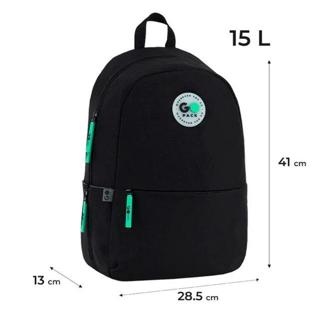 Рюкзак городской GoPack GO26-188M-4 Education Teens черный 13л - Фото 2 Рюкзак городской GoPack GO26-188M-4 Education Teens черный 13л - изображение 2