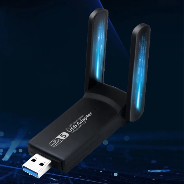 WiFi адаптер Fenvi 1300 Мбит/с Bluetooth 4.2 и USB 3.0 двухдиапазонный Черный (1015-553-00) - изображение 10