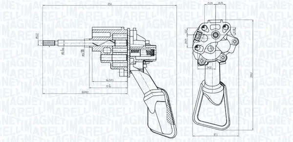 MAGNETI MARELLI FIAT Оливний насос Doblo 1.6 01- MAGNETI MARELLI 351516000132 Fiat Doblo, Tipo 46467338, 46467340, 46467341 - изображение 2