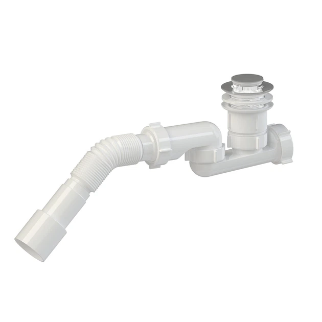 Сифон для поддона SoloPlast Д1230 Click clack 95*600*70 мм - Фото 1 Сифон для поддона SoloPlast Д1230 Click clack 95*600*70 мм - изображение 1