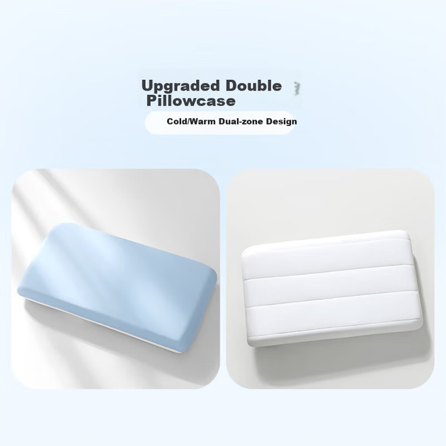 Подушка FUANNA Slow Rebound Deep Sleep з піни з ефектом пам'яті для шиї, низькопрофільна, 70x42x8см, подарункова - Фото 5 Подушка FUANNA Slow Rebound Deep Sleep з піни з ефектом пам'яті для шиї, низькопрофільна, 70x42x8см, подарункова - зображення 5